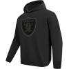 Pro Standard Mens NFL Blackout Pull Over Hoodie(Black)