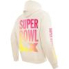 Pro Standard Mens NFL Super Bowl 60 Fleece Pull Over Hoodie(Eggshell)