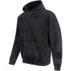 Pro Standard Mens NFL Washed Vanguard Pull Over Hoodie Washed(Washed Black)