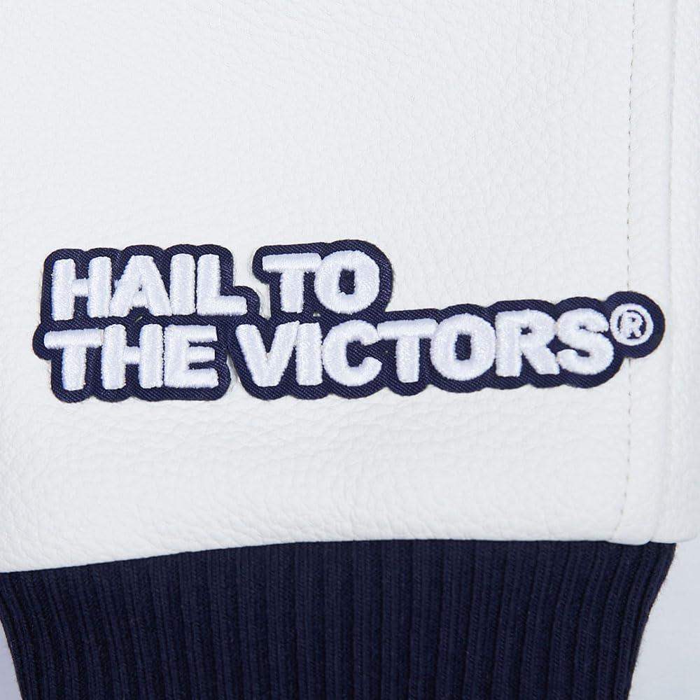 image:imagePro Standard NCAA mens Mens College Campus Ransom Varsity JacketMidnight NavyWhite