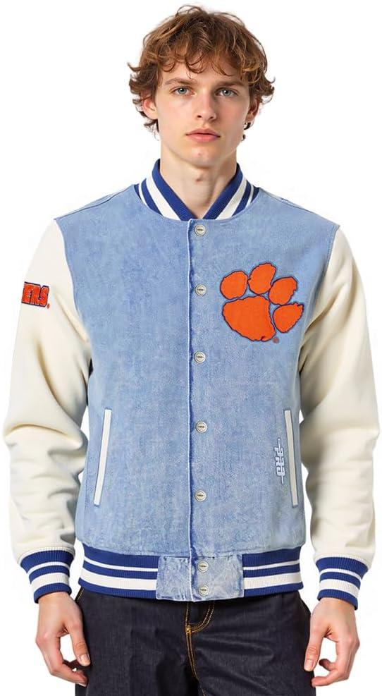 image:imagePro Standard NCAA mens Mens College Varsity Blues Denim Denim JacketBlue