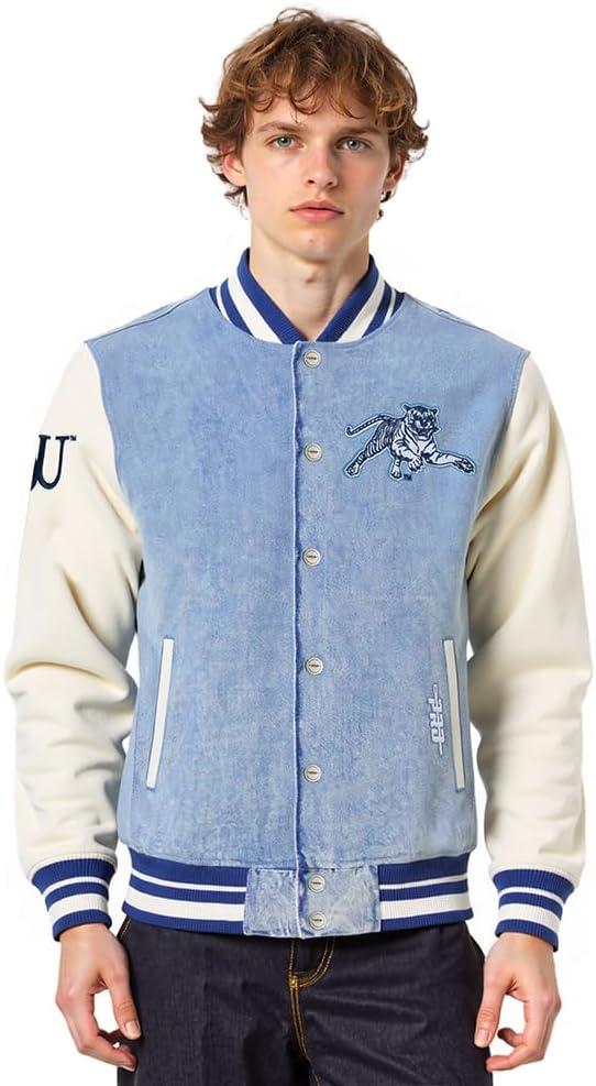 image:imagePro Standard NCAA mens Mens College Varsity Blues Denim Denim JacketBlue