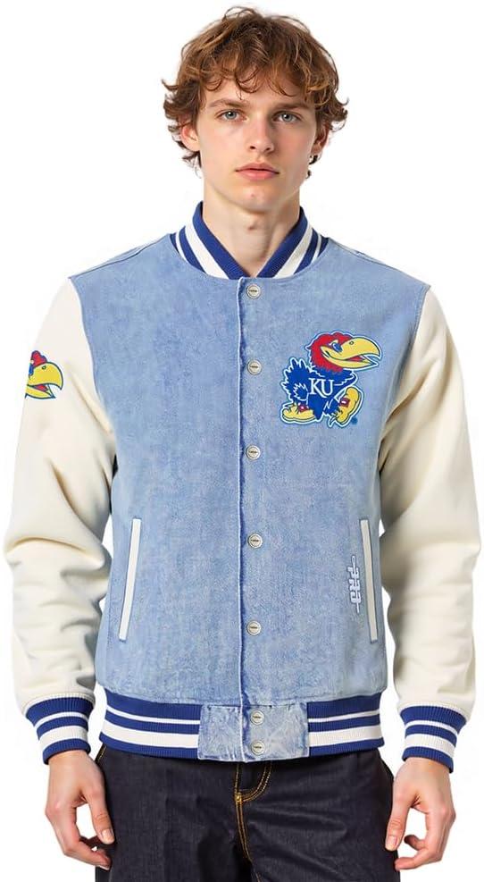 image:imagePro Standard NCAA mens Mens College Varsity Blues Denim Denim JacketBlue