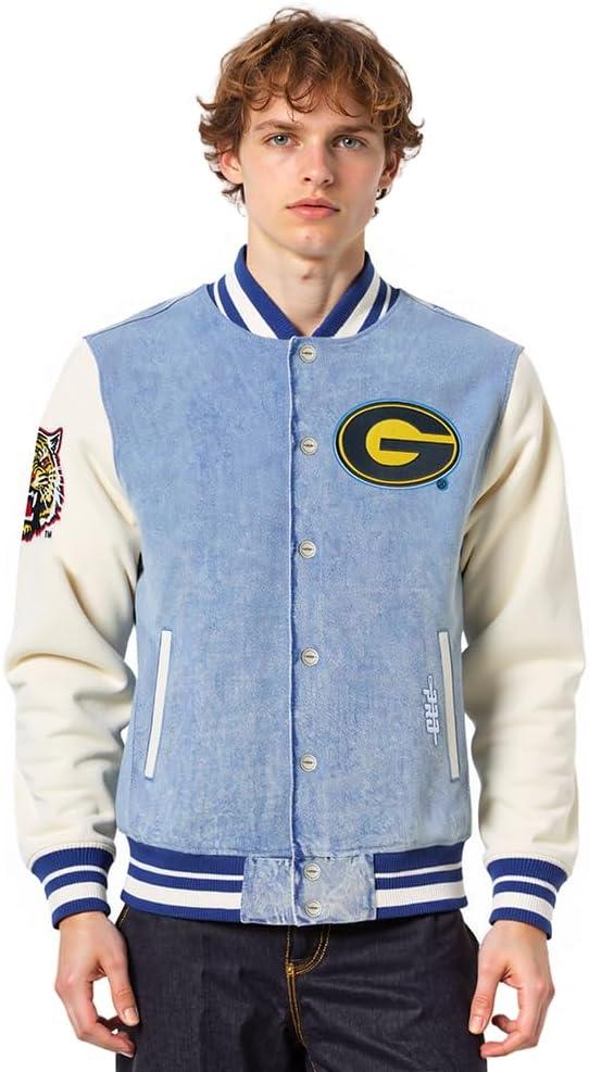 image:imagePro Standard NCAA mens Mens College Varsity Blues Denim Denim JacketBlue