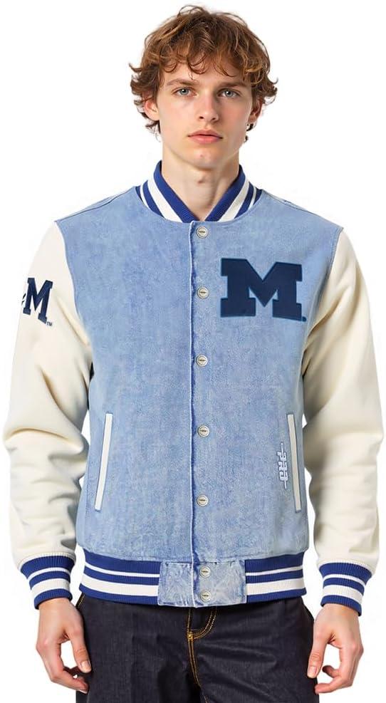 image:imagePro Standard NCAA mens Mens College Varsity Blues Denim Denim JacketBlue