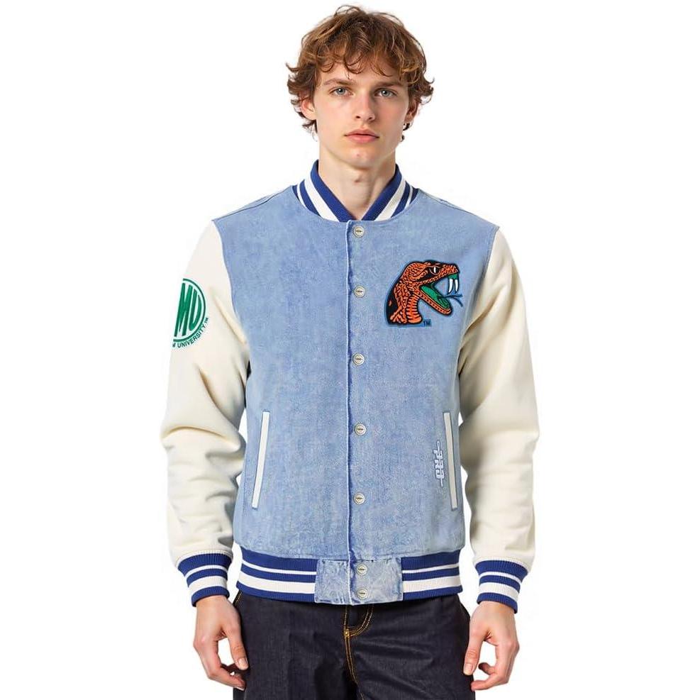 image:imagePro Standard NCAA mens Mens College Varsity Blues Denim Denim JacketBlue