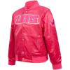 Detroit Lions Triple Pink Toddler Girls Satin Coat by Pro Standard(Beetroot Purple)
