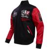 Pro Standard NCAA mens Mens College Campus Ransom Varsity Jacket(Black/Red)