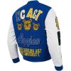 Pro Standard NCAA mens Mens College Campus Ransom Varsity Jacket(Dodger Blue/White)