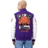 Pro Standard NCAA mens Mens College Campus Ransom Varsity Jacket(Purple/White)