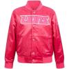 Detroit Lions Triple Pink Toddler Girls Satin Coat by Pro Standard(Beetroot Purple)