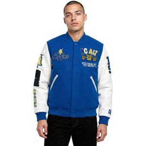 Pro Standard NCAA mens Mens College Campus Ransom Varsity Jacket(Dodger Blue/White)