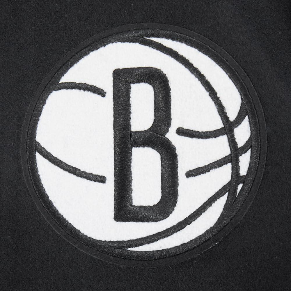 image:imagePro Standard Mens NBA Area Code Wool Varsity JacketBlackGray