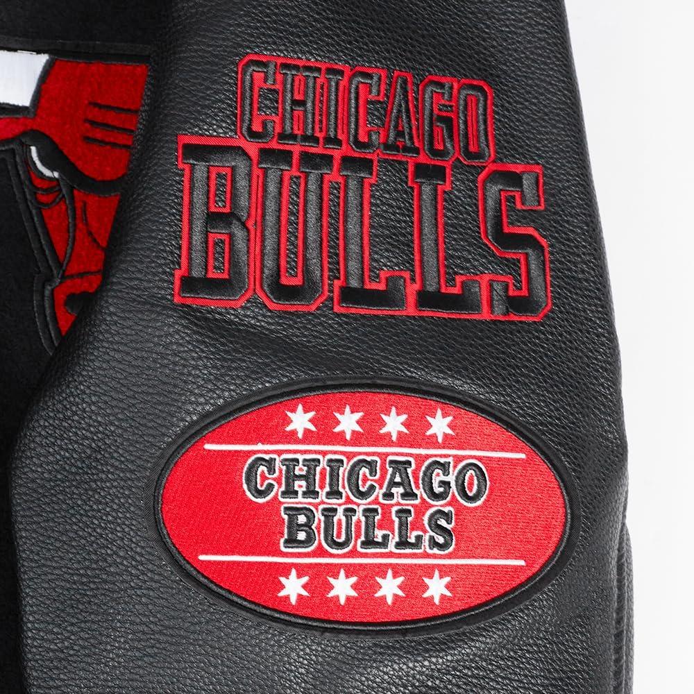 image:imagePro Standard Mens NBA Area Code Wool Varsity JacketBlackRedBlack