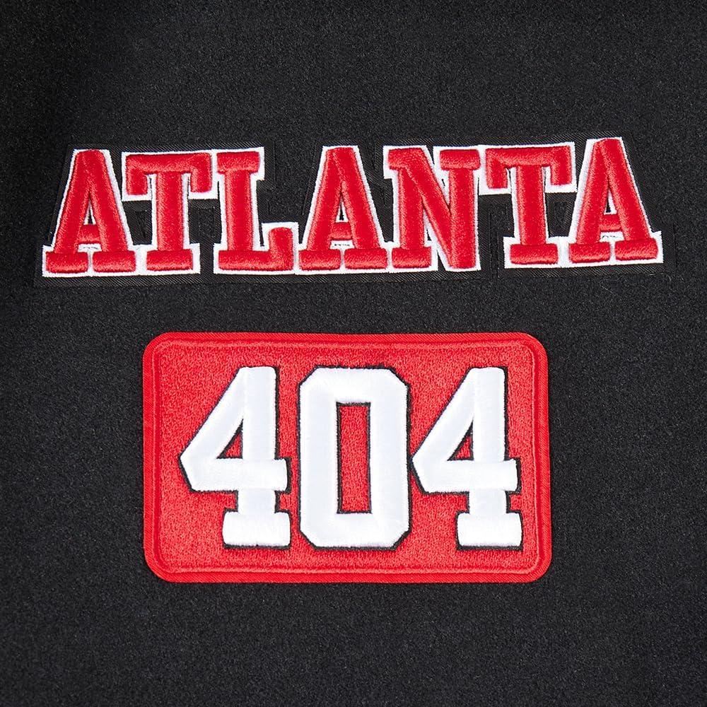 image:imagePro Standard Mens NBA Area Code Wool Varsity JacketBlackRedBlack