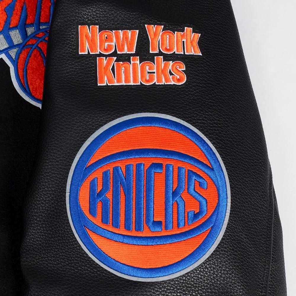 image:imagePro Standard Mens NBA Area Code Wool Varsity JacketBlackRoyal BlueBlack