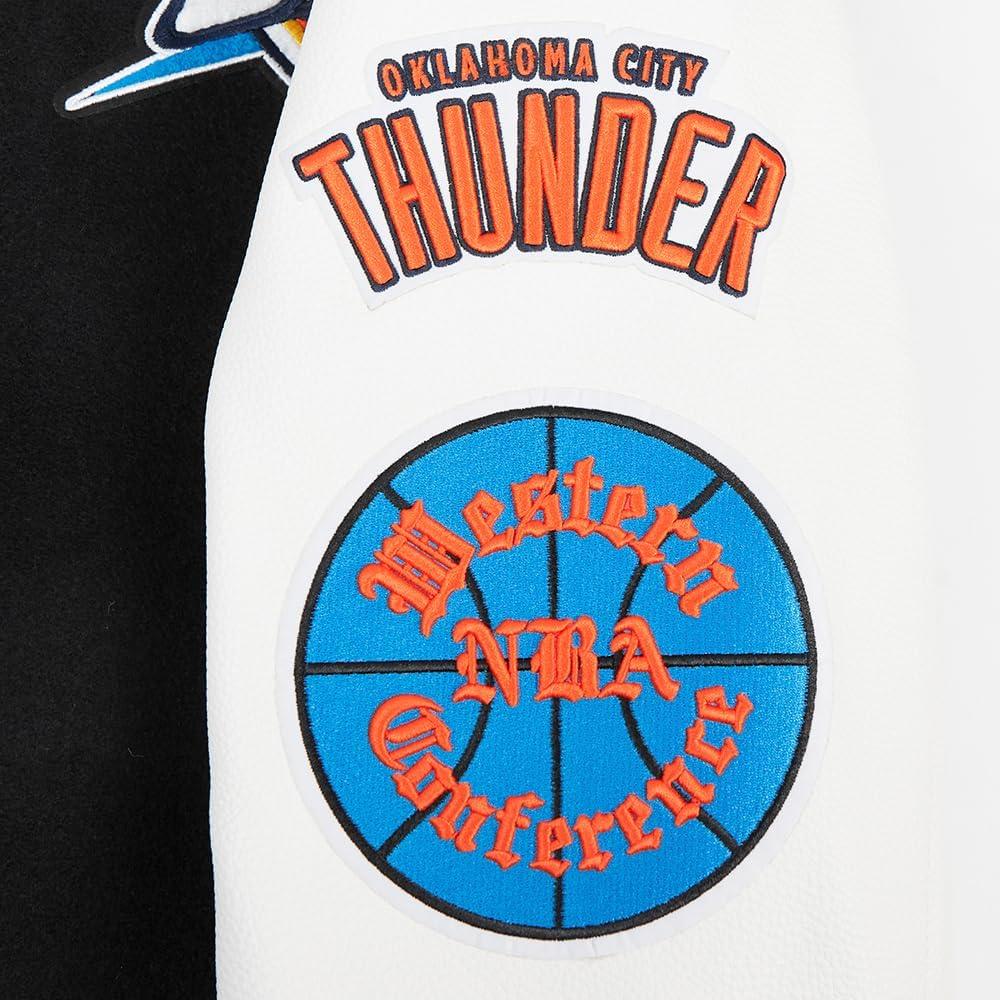 image:imagePro Standard Mens NBA Area Code Wool Varsity JacketBlackWhite