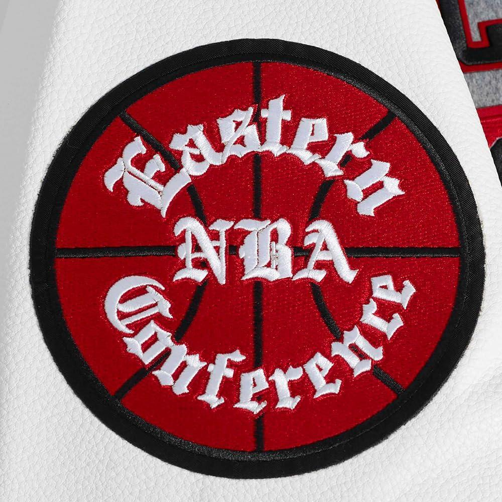 image:imagePro Standard Mens NBA Area Code Wool Varsity JacketHeather GreyWhiteBlack