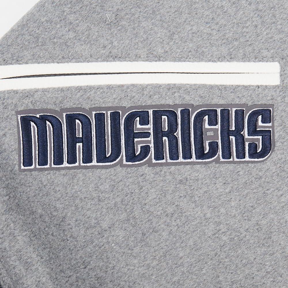 image:imagePro Standard Mens NBA Area Code Wool Varsity JacketHeather GreyWhiteBlack