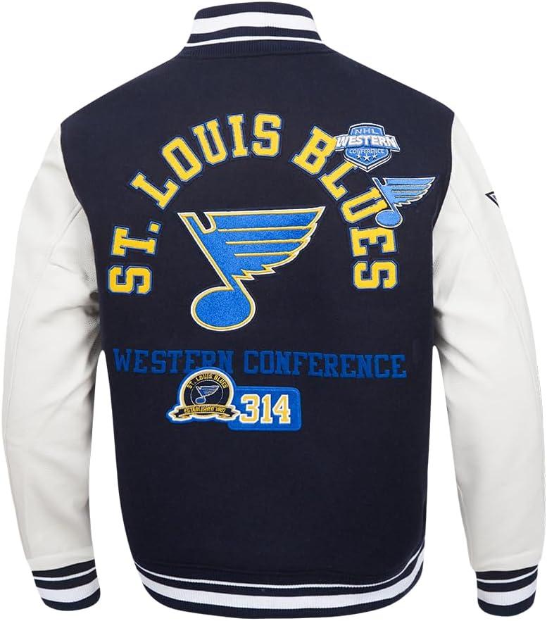 image:imagePro Standard Mens NBA Area Code Wool Varsity JacketMidnight NavyWhite