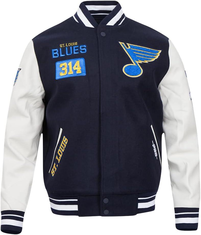 image:imagePro Standard Mens NBA Area Code Wool Varsity JacketMidnight NavyWhite