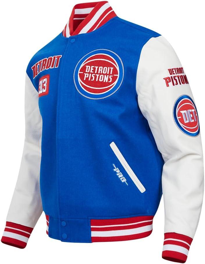image:imagePro Standard Mens NBA Area Code Wool Varsity JacketRoyal BlueRed