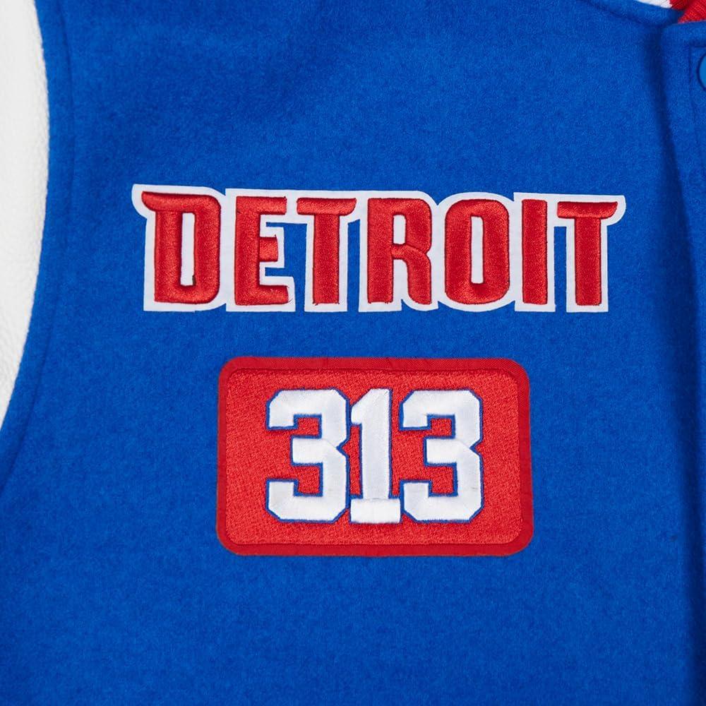 image:imagePro Standard Mens NBA Area Code Wool Varsity JacketRoyal BlueRed