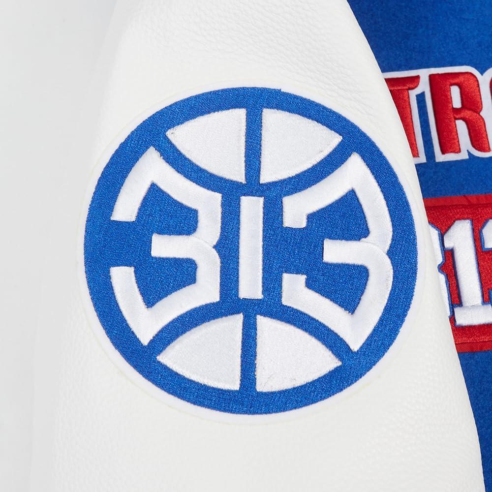 image:imagePro Standard Mens NBA Area Code Wool Varsity JacketRoyal BlueRed