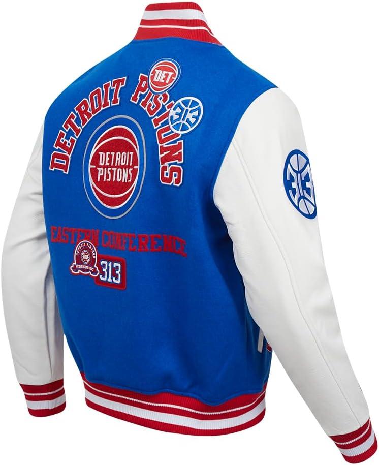 image:imagePro Standard Mens NBA Area Code Wool Varsity JacketRoyal BlueRed