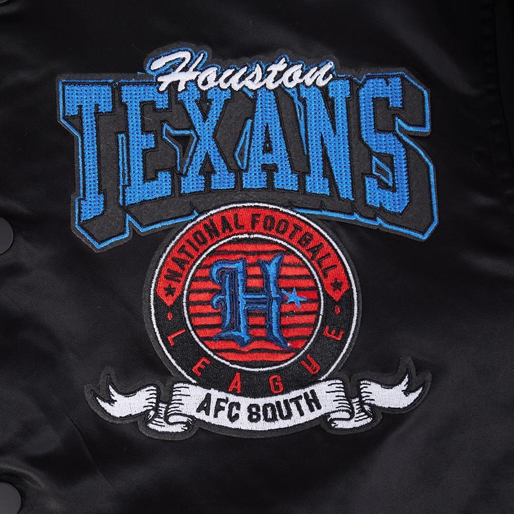 image:imagePro Standard Mens NFL Team Badge Satin JacketBlack