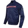 Denver Broncos NFL Big Logo Men’s Satin Jacket in Midnight Navy(Midnight Navy)