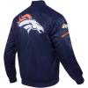 Denver Broncos NFL Big Logo Men’s Satin Jacket in Midnight Navy(Midnight Navy)