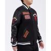 Pro Standard Mens NBA Area Code Wool Varsity Jacket(Black)