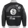 Pro Standard Mens NBA Area Code Wool Varsity Jacket(Black/Gray)