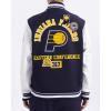 Pro Standard Mens NBA Area Code Wool Varsity Jacket(Midnight Navy/White)