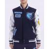 Pro Standard Mens NBA Area Code Wool Varsity Jacket(Midnight Navy/White)