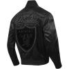 Pro Standard Mens NFL Blackout Satin Jacket(Black)