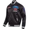 Pro Standard Mens NFL Team Badge Satin Jacket(Black)