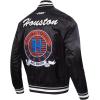 Pro Standard Mens NFL Team Badge Satin Jacket(Black)