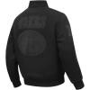 Pro Standard Mens NFL Washed Vanguard Varsity Jacket(Black)