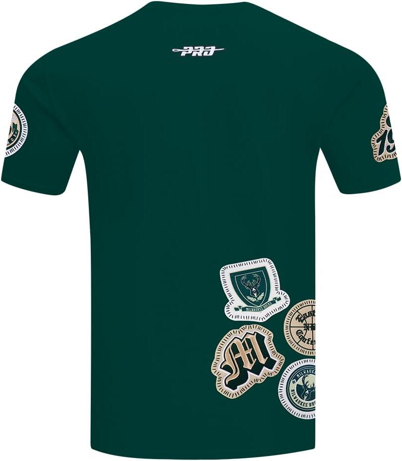 image:imagePro Standard NBA Mens Mens NBA DIY Pick Stitch Cotton Short Sleeve TeeForest Green
