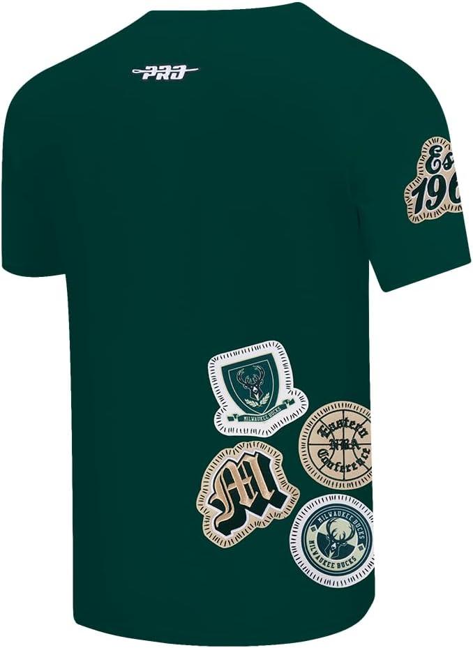 image:imagePro Standard NBA Mens Mens NBA DIY Pick Stitch Cotton Short Sleeve TeeForest Green
