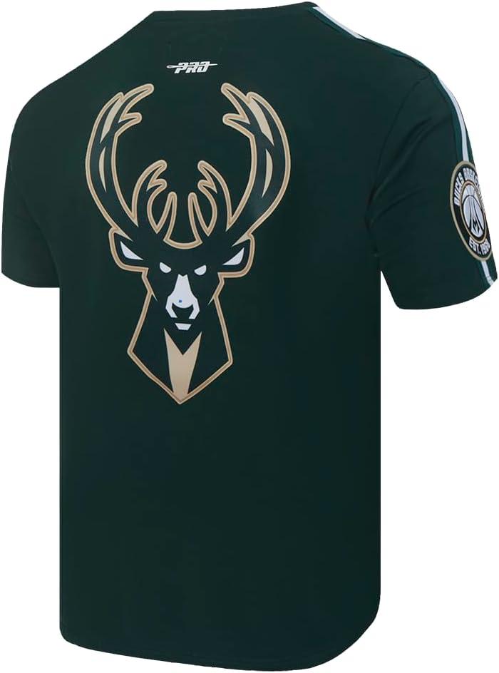 image:imagePro Standard NBA Mens Mens NBA Mesh Cotton Taping TeeForest Green
