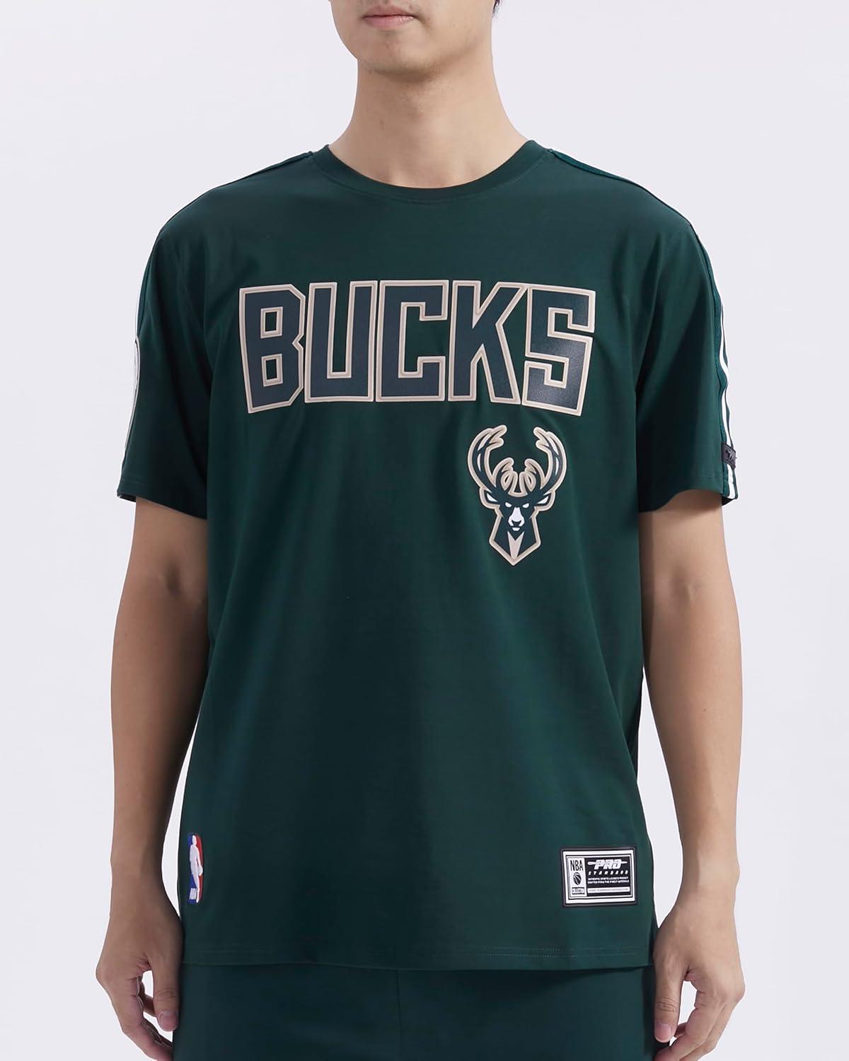 image:imagePro Standard NBA Mens Mens NBA Mesh Cotton Taping TeeForest Green