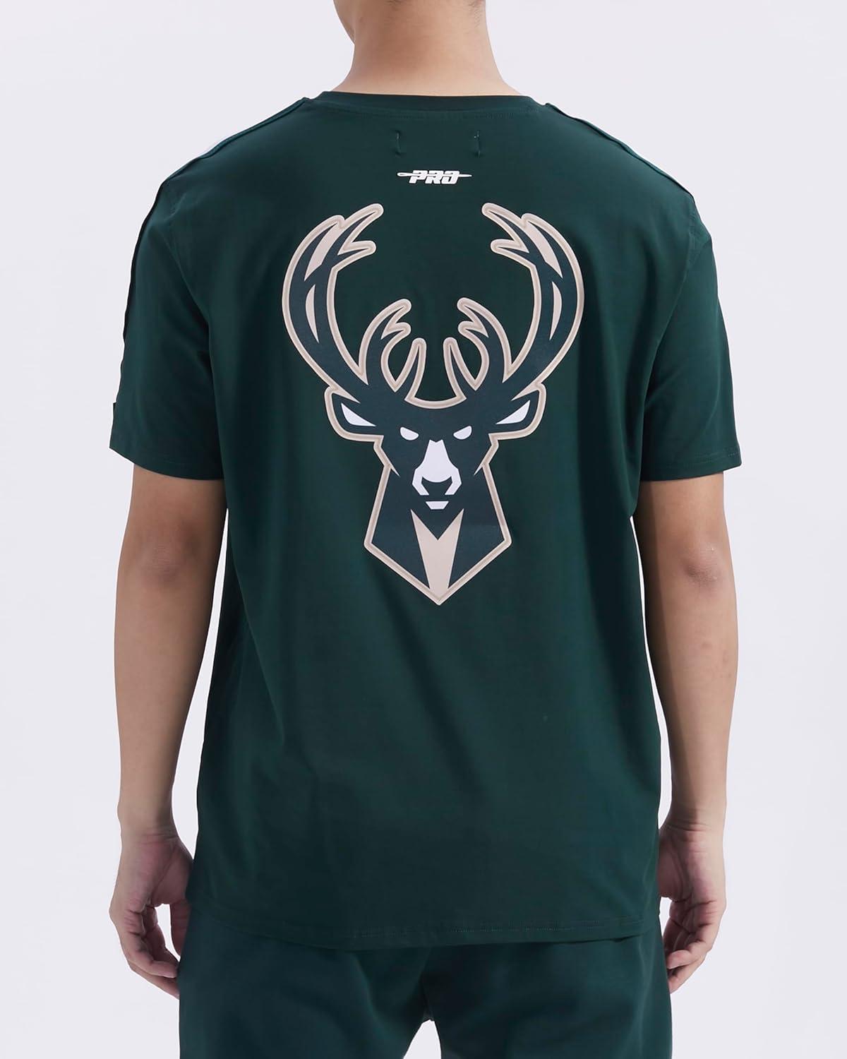 image:imagePro Standard NBA Mens Mens NBA Mesh Cotton Taping TeeForest Green