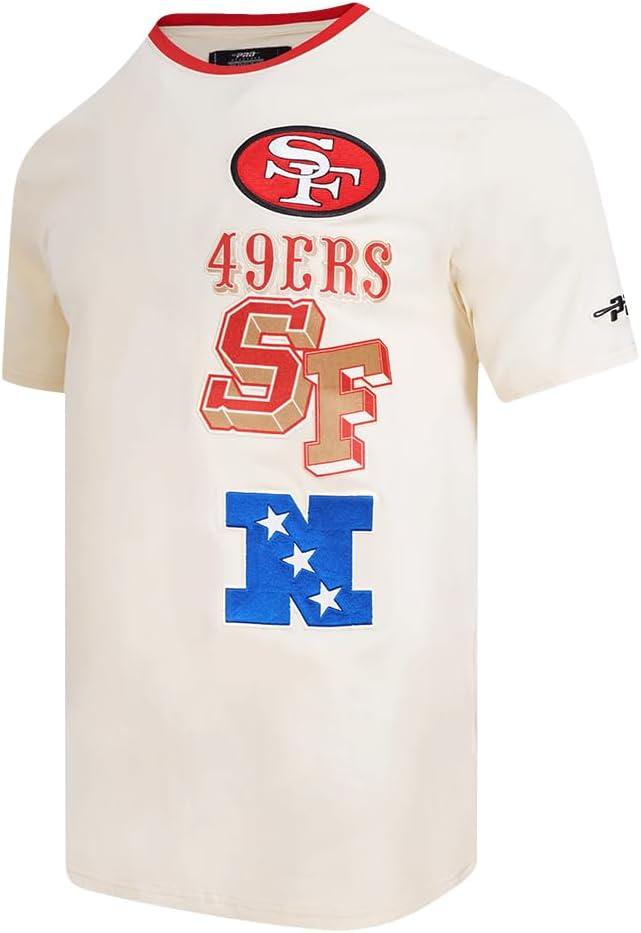 image:imageRetro Cascade NFL San Francisco 49ers Mens Ringer Tee Eggshell Red by Pro StandardEggshell Red