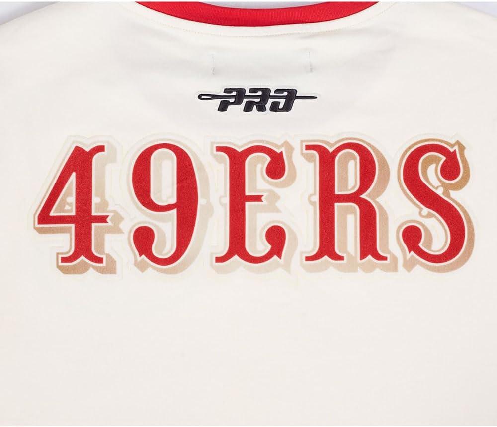 image:imageRetro Cascade NFL San Francisco 49ers Mens Ringer Tee Eggshell Red by Pro StandardEggshell Red