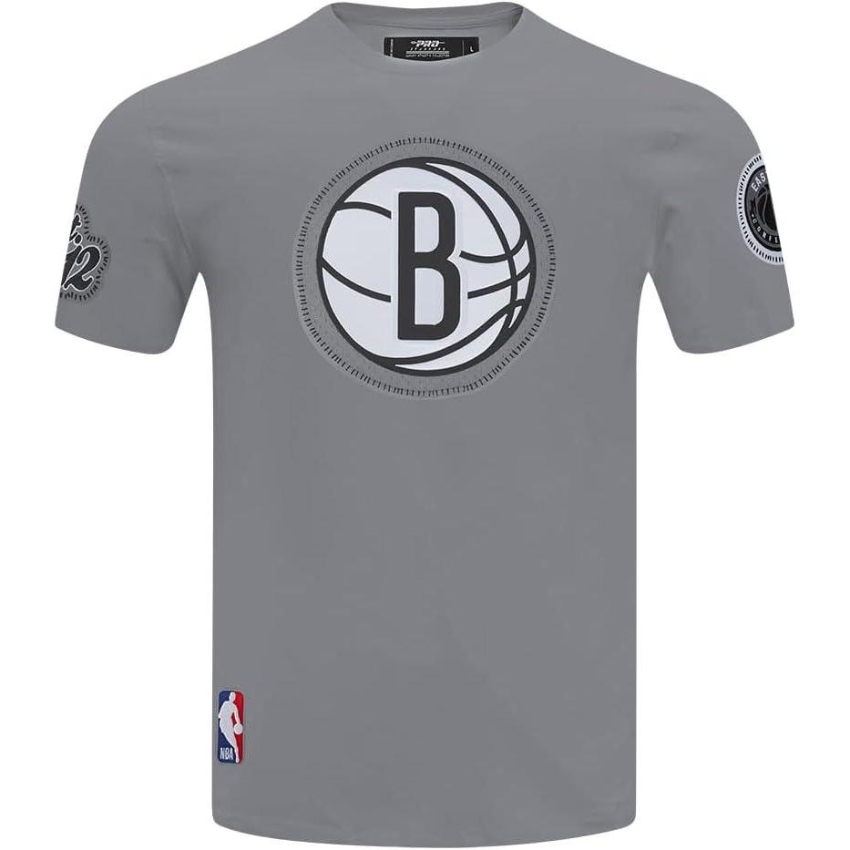 image:imagePro Standard NBA Mens Mens NBA DIY Pick Stitch Cotton Short Sleeve TeeGray