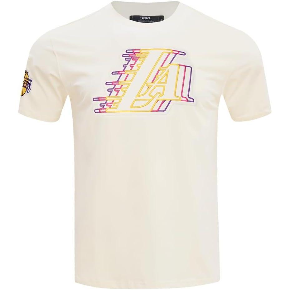 image:imagePro Standard NBA Mens Mens NBA Echo Logo Cotton Short Sleeve TeeEggshell