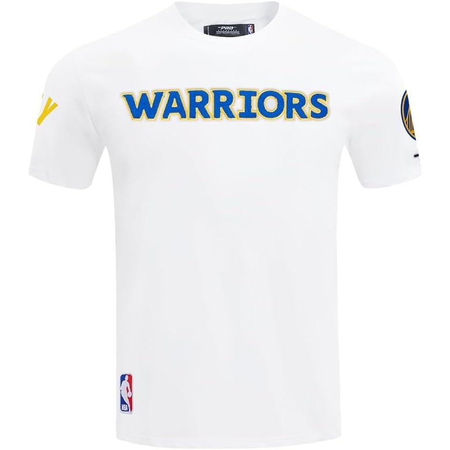 image:imagePro Standard NBA Mens Mens NBA Golden State Warriors Classic Player Cotton Short Sleeve TeeWhite